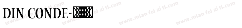 DIN Conde字体转换